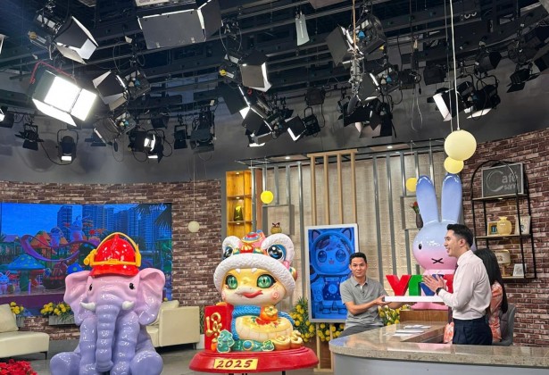 Mỹ Thuật Tân Việt Mang Mô Hình Lên VTV3 Cùng Chương Trình Cà Phê Sáng – Khi Nghệ Thuật Gõ Cửa Màn Ảnh