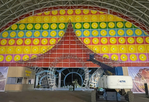 Mỹ Thuật Tân Việt Thi Công Cổng Đồng Tiền Khu Du Lịch Sơn Tiên